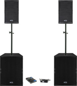 RCF speaker rental package
